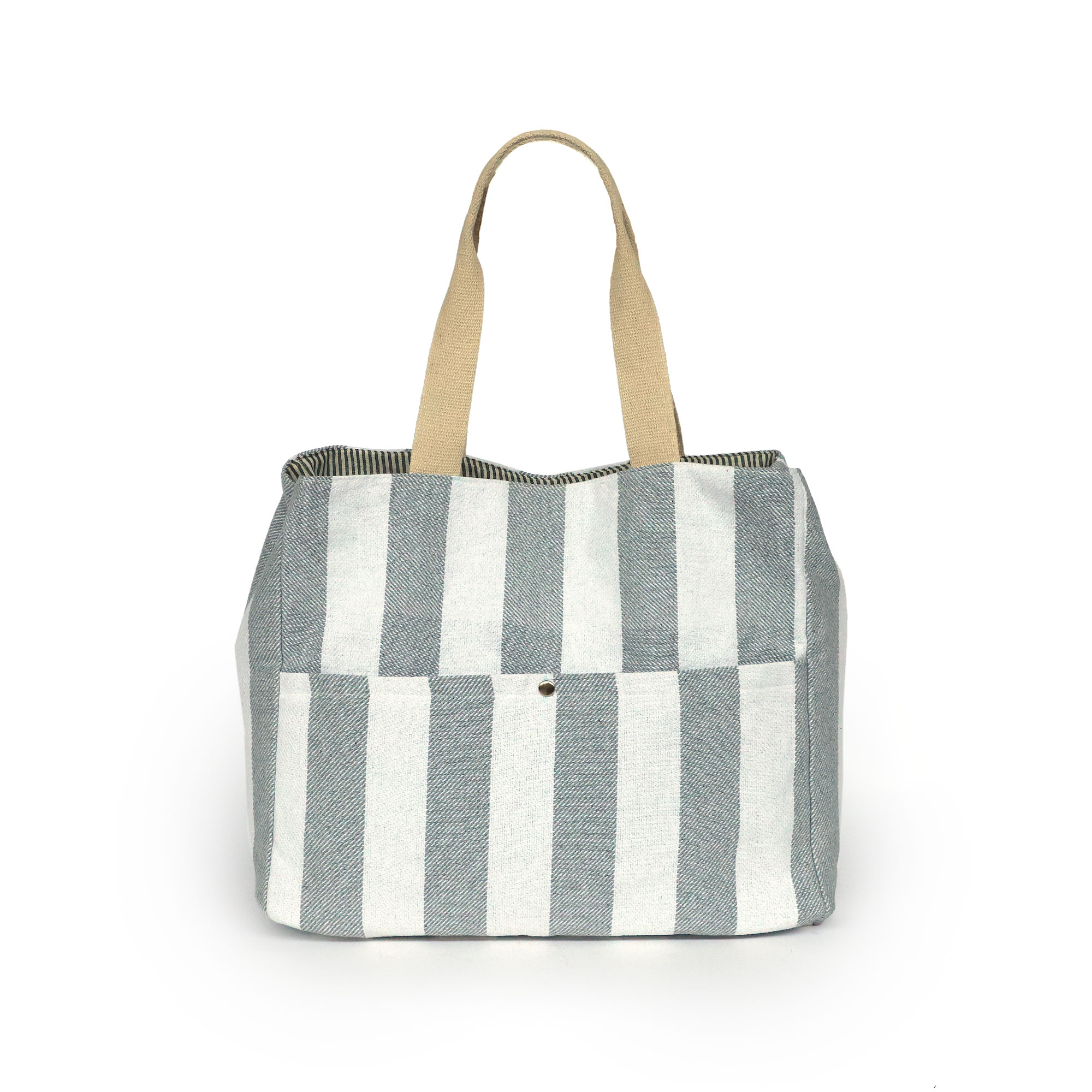 Schultertasche 'Den', grau, weiß, B 45 cm, H 36 cm, L 13 cm günstig bestellen