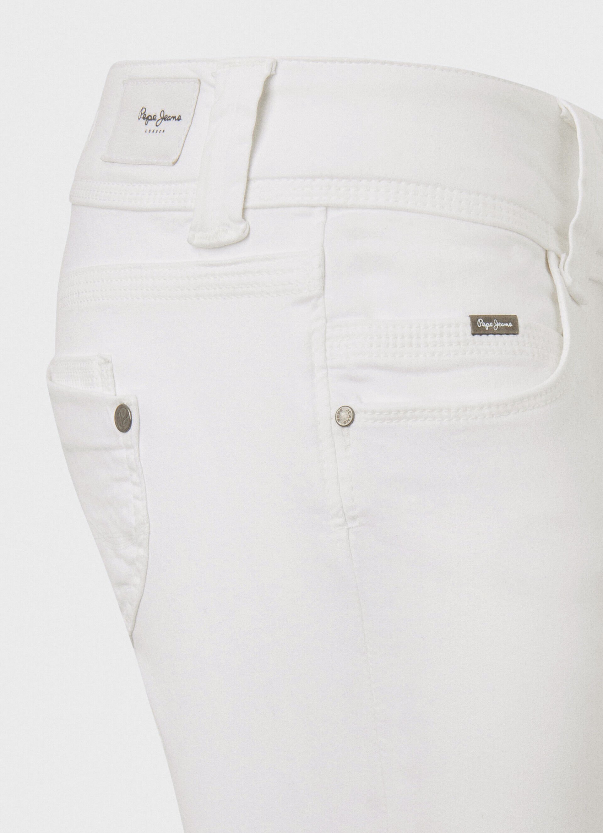 Shorts jeans cropped - branco