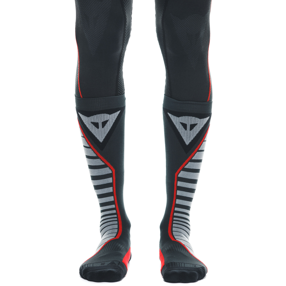 Dainese - Chaussettes Thermo Long Noir / Gris / Rouge