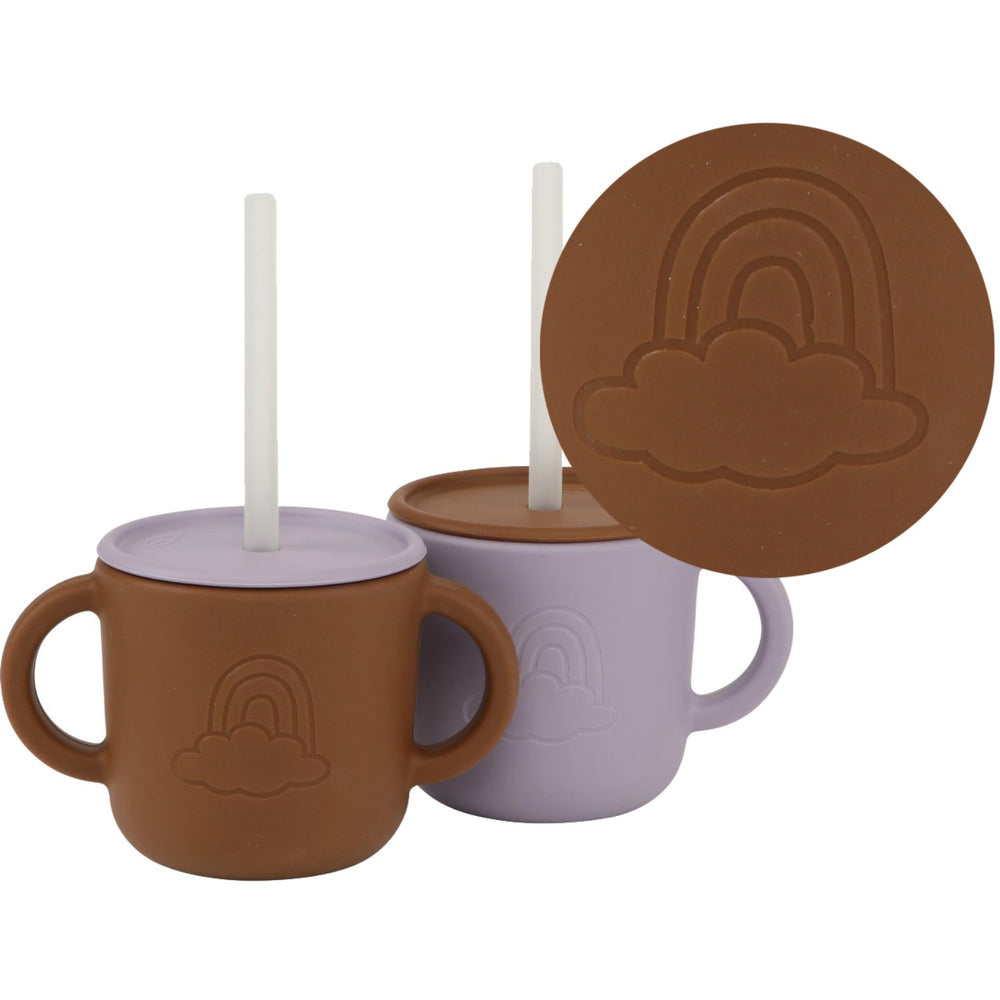 Køb By Lille Vilde Lilac & Cocoa Kopper W/Låg 2pcs