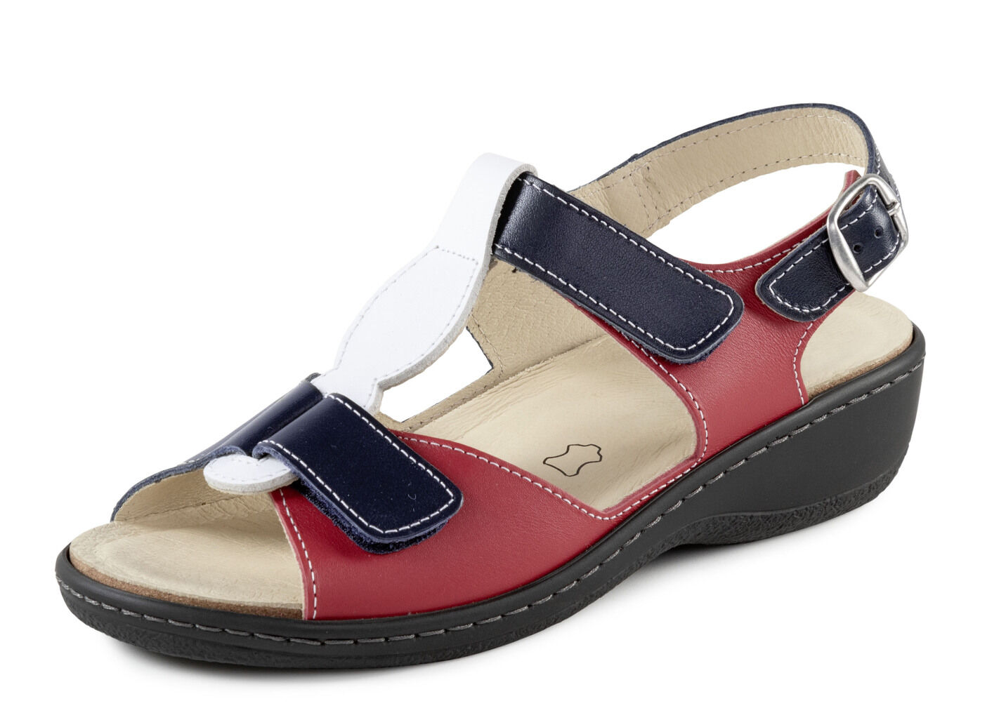 ELENA EDEN, bequeme Damen-Sandalen, Weite H, mit herausnehmbarem Fussbett