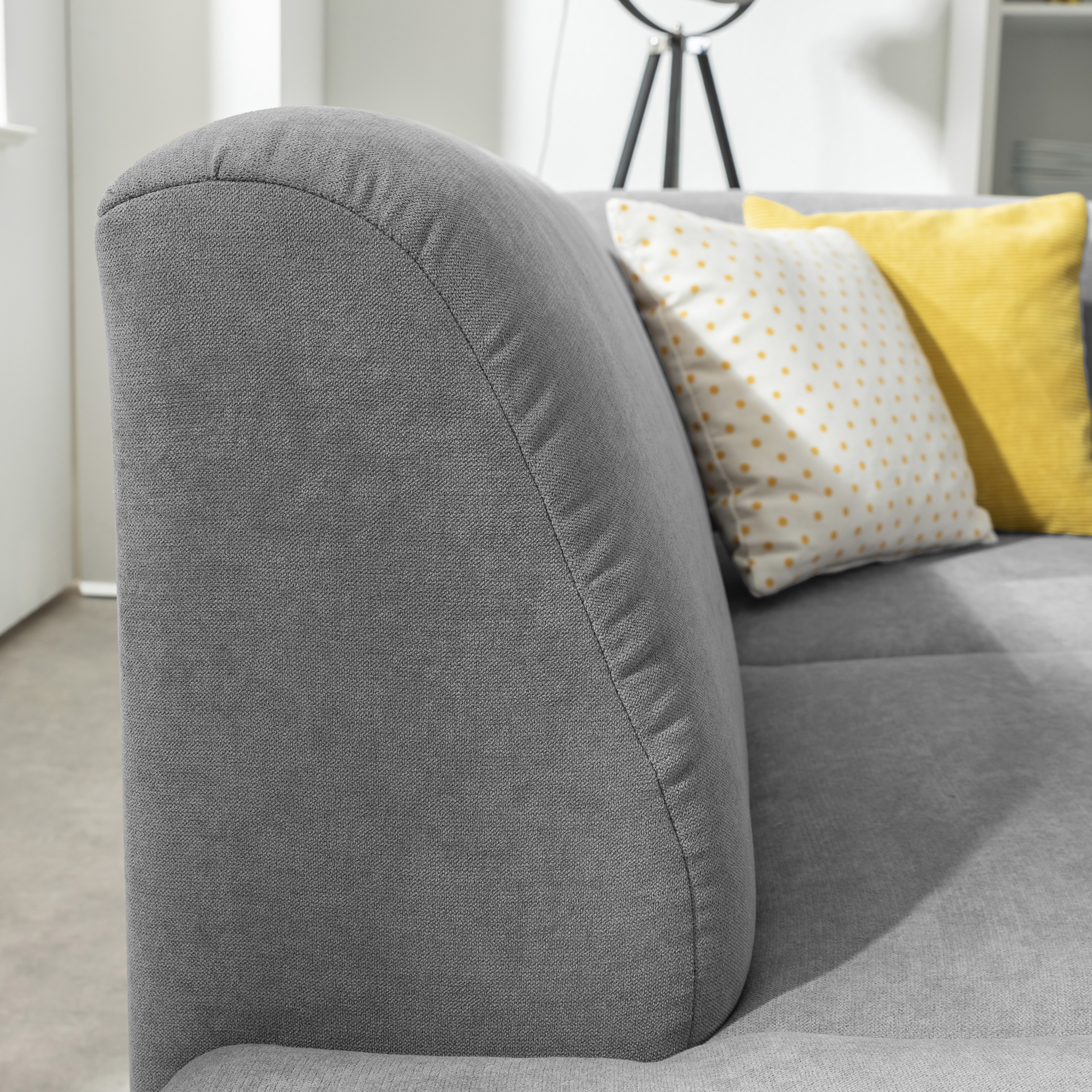 Max Winzer Terrence Ecksofa links mit Sofa 2,5-Sitzer rechts hellgrau