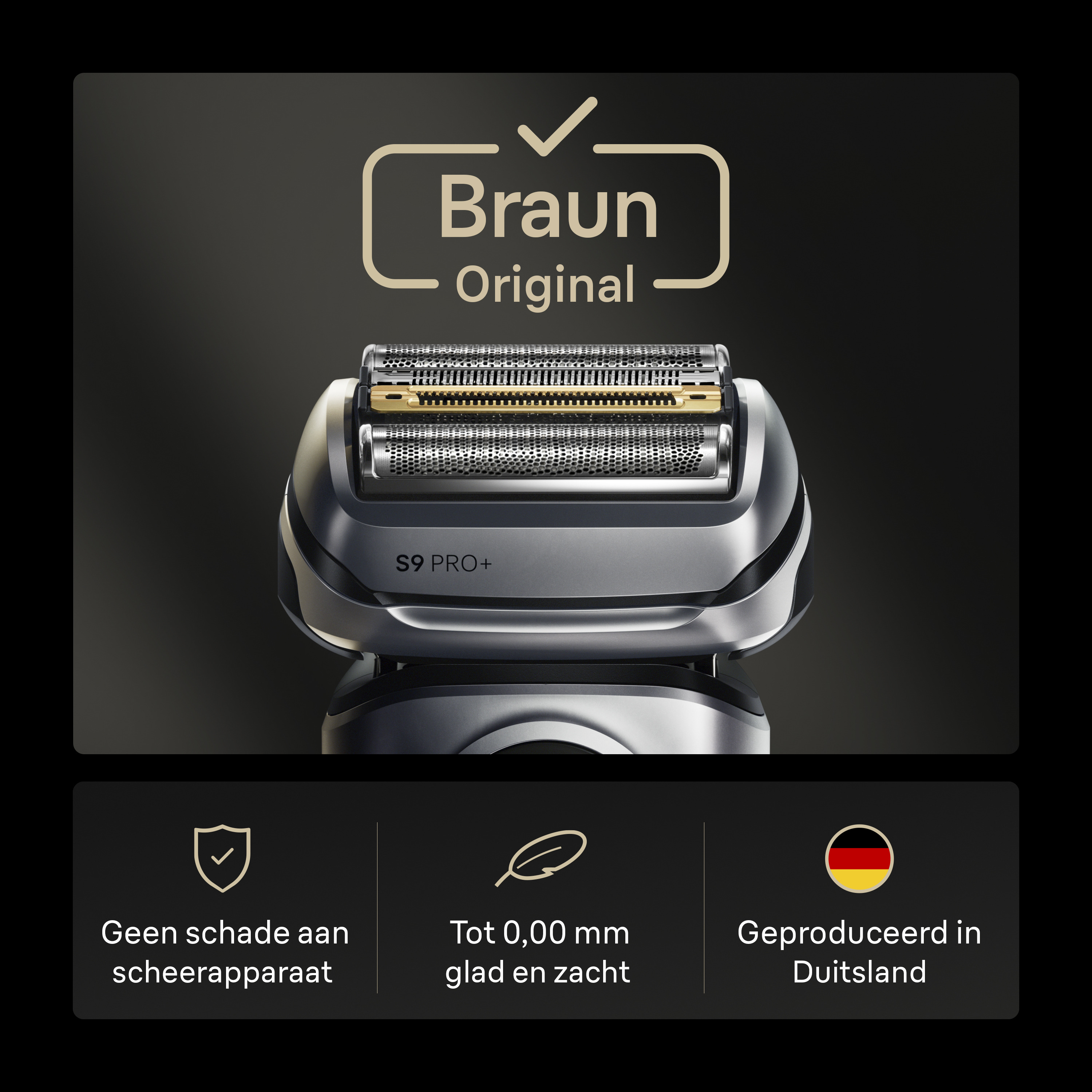 Braun Series 9 Elektrisch Scheerapparaat ORIGINELE Vervangingskop, 96M