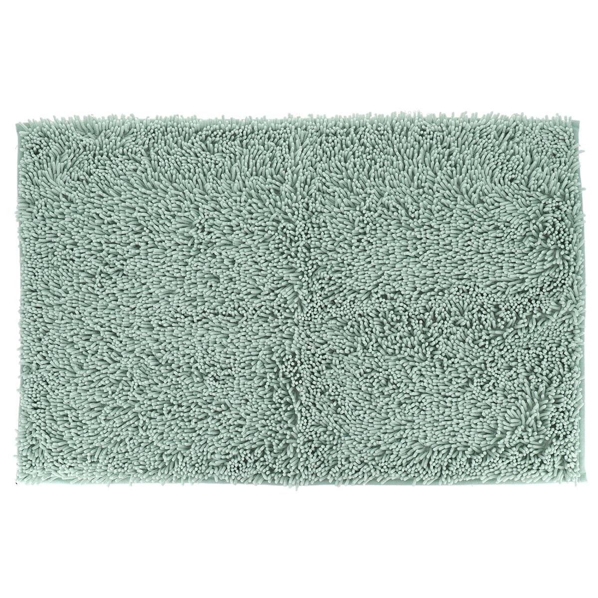 TAPIS MICROFIBRE PETITE CHENILLE 50X80CM VERT EUCALYPTUS