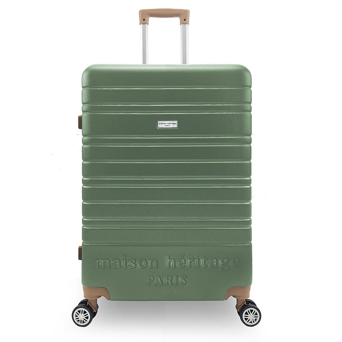 Maison Héritage Valise Moyen Séjour 4 roues doubles Madeleine 60 cm vert kaki