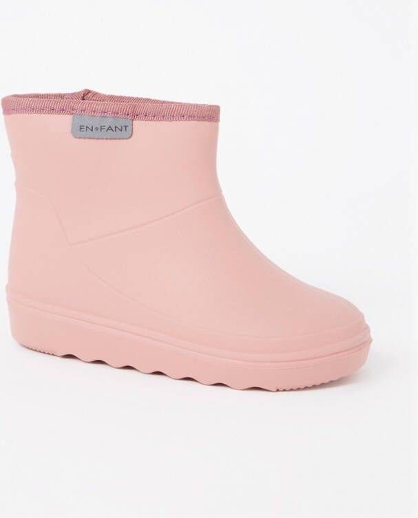 En Fant Thermo Boots Halve Regenlaars 100% Megol Rubber ZONDER weekmakers voering van zachte wol 6366 559 Old Rose oud roze Laarzen