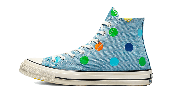 Converse Chuck Taylor All-Star 70s Hi Golf Wang Denim Polka Dots