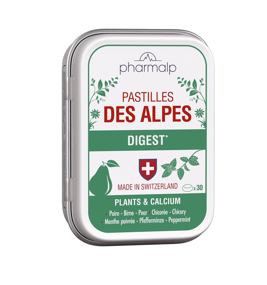 PHARMALP Pastilles des Alpes Digest<br>30 Stück, Dose, Pastillen