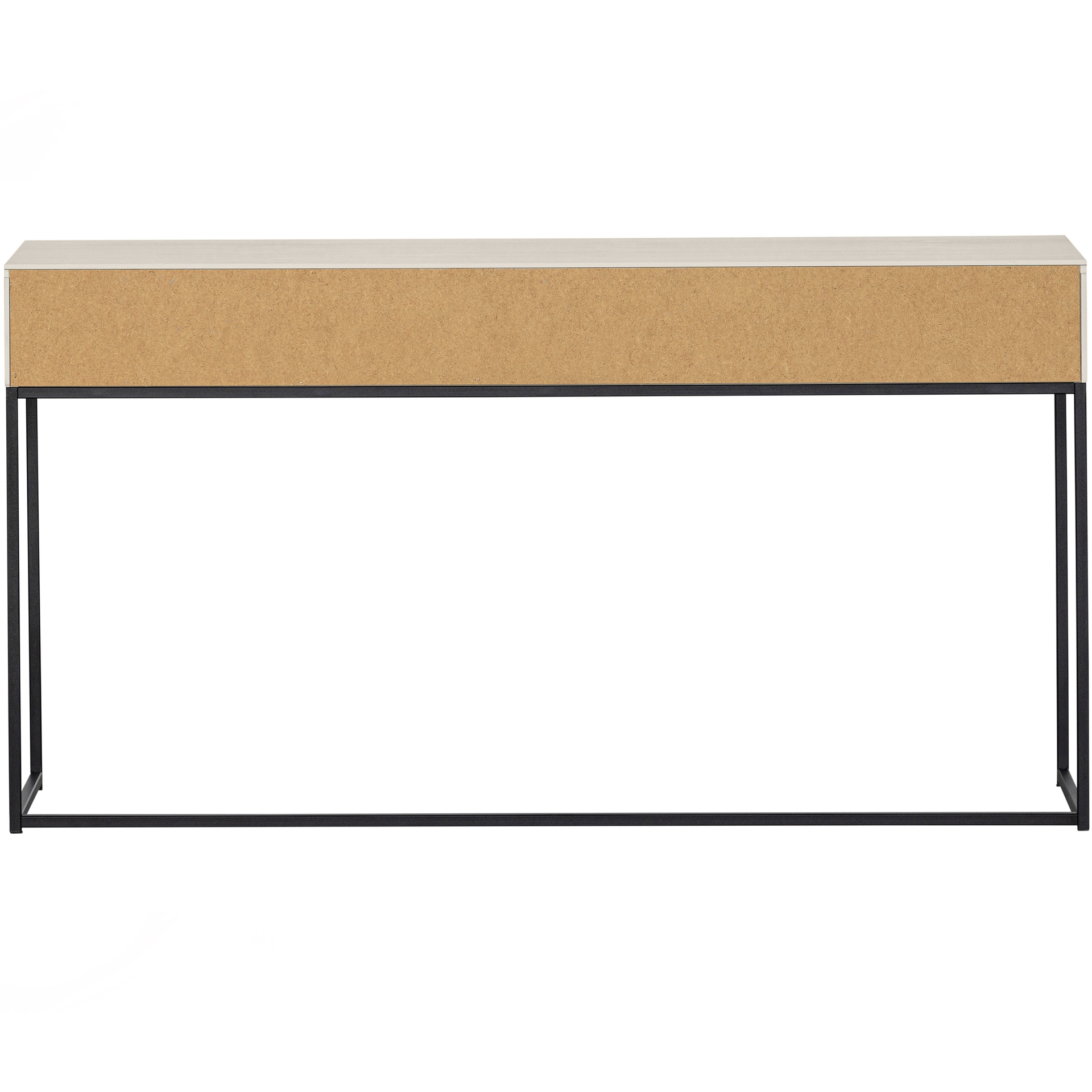 Beistelltisch SILAS 140 x 75 cm weiß/ schwarz
