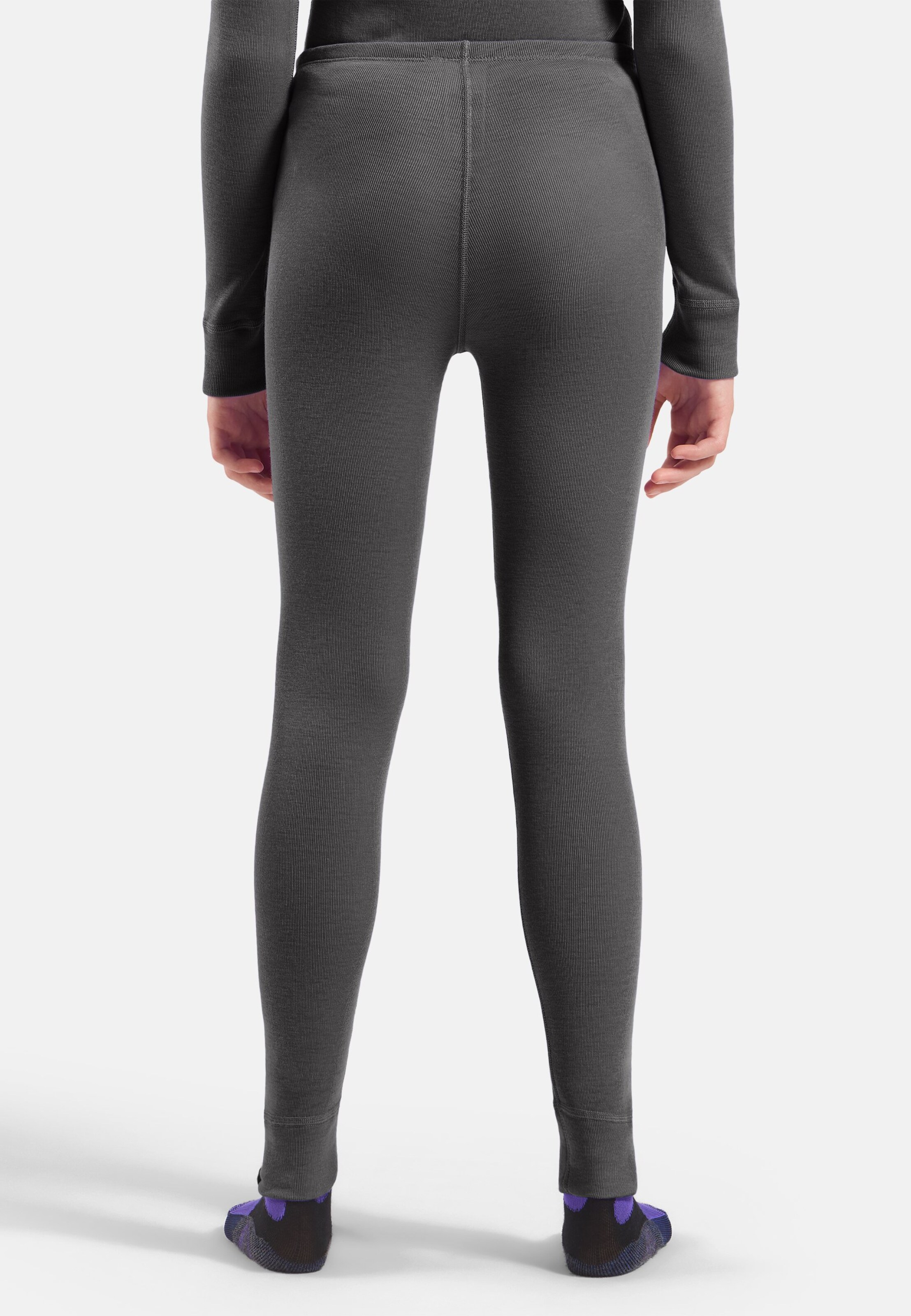 Active Warm Kids Leggings in odlo steel grey melange