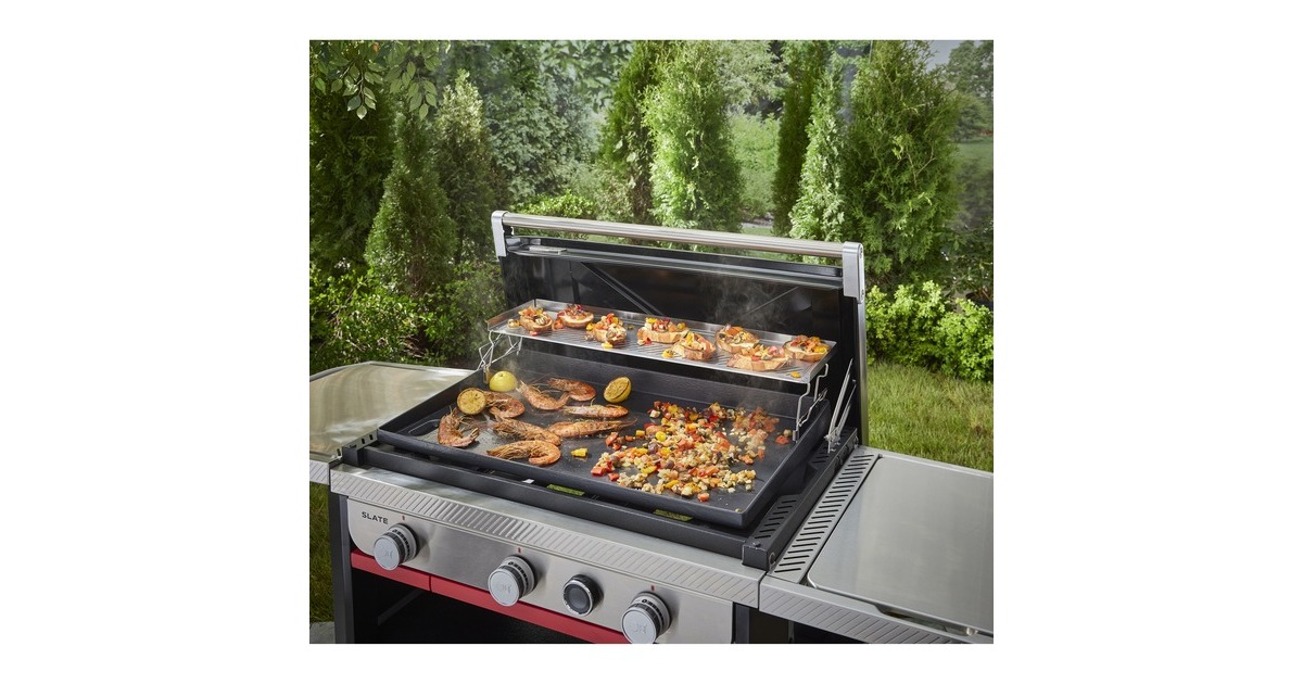 WeberWarmhoudrek voor 2 niveaus Plancha grillrooster  (Roestvrij staal)