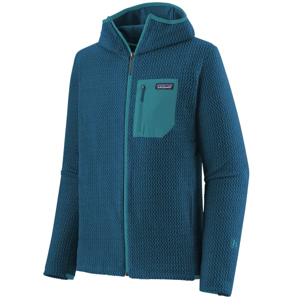 Veste polaire randonnée PATAGONIA M'S R1 AIR FULL-ZIP HOODY LAGOM BLUE
