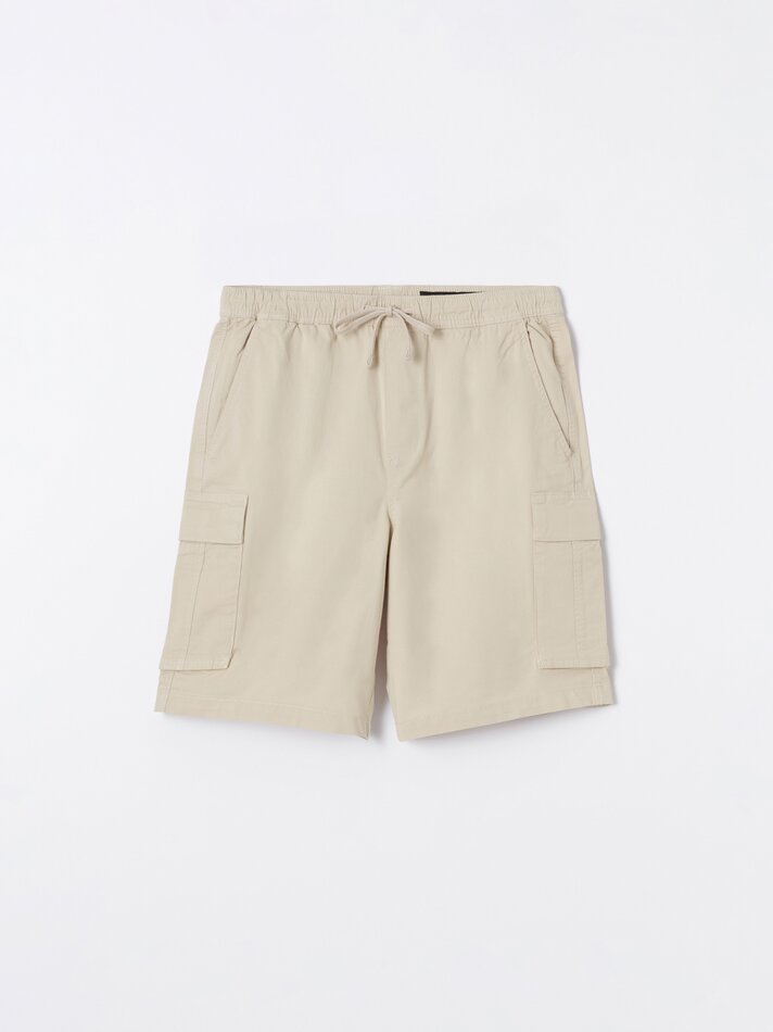 Bermuda jogger - cargo - Areia