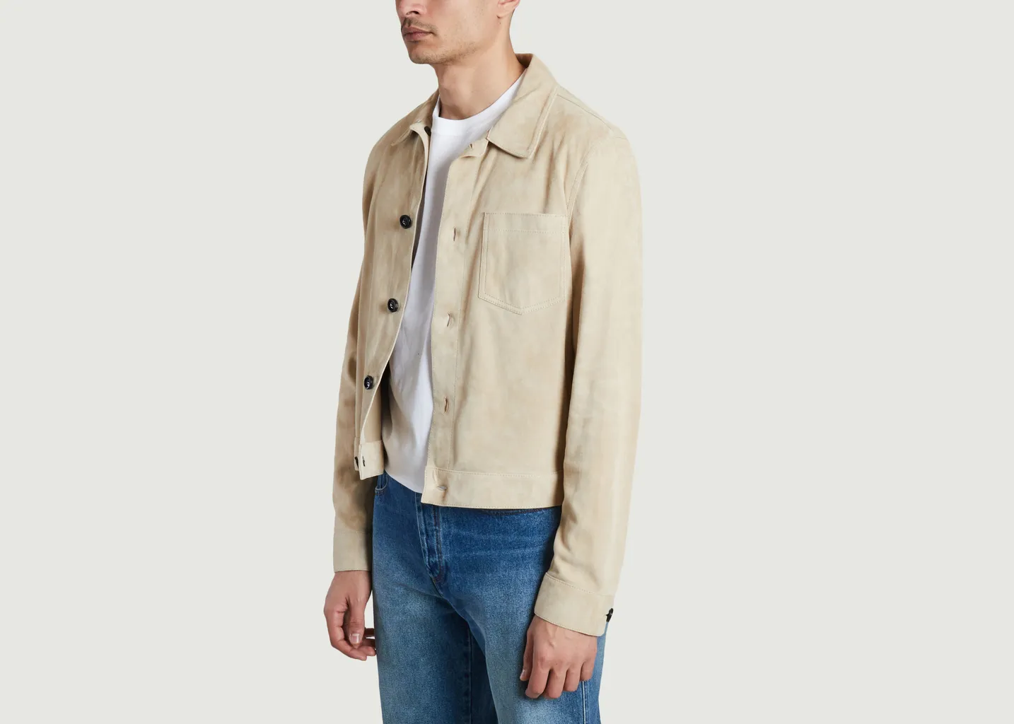 Surchemise Boutonnée Cuir Suede AMI Paris