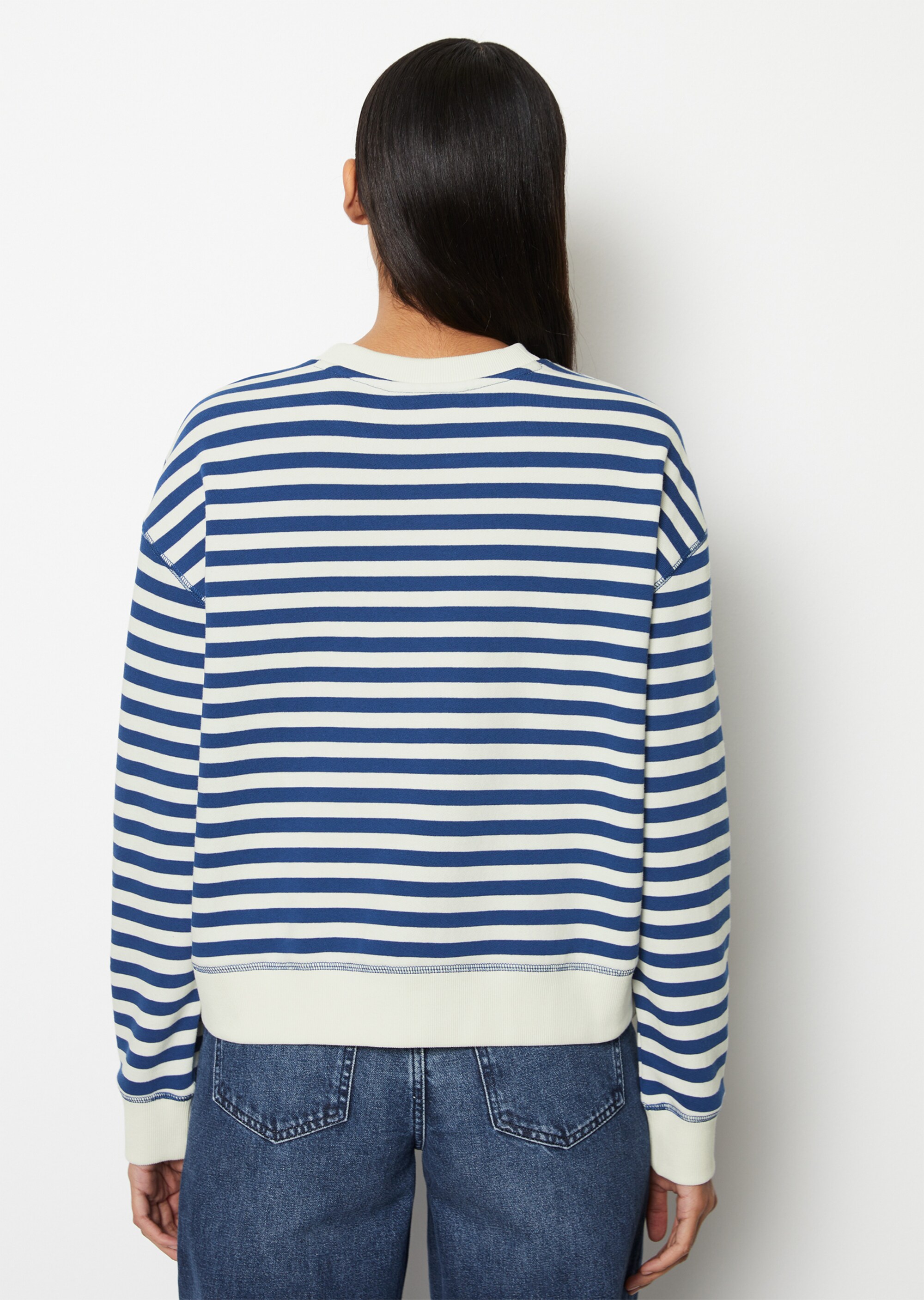 Ringel-Sweatshirt relaxed aus Organic Cotton