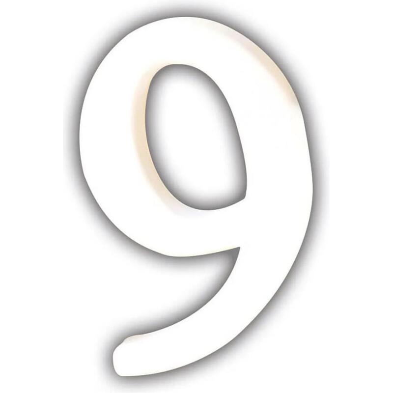 Petit chiffre 9 12cm - Blanc