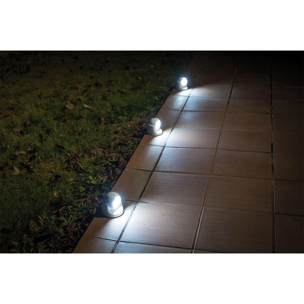 8 LED's Vigilamp Outdoor Lampe Home Deko Wandleuchte Beleuchtung mit Bewegungsmelder Batteriebterieben IP44 (VVAVACIND0255) - Kaltweiss