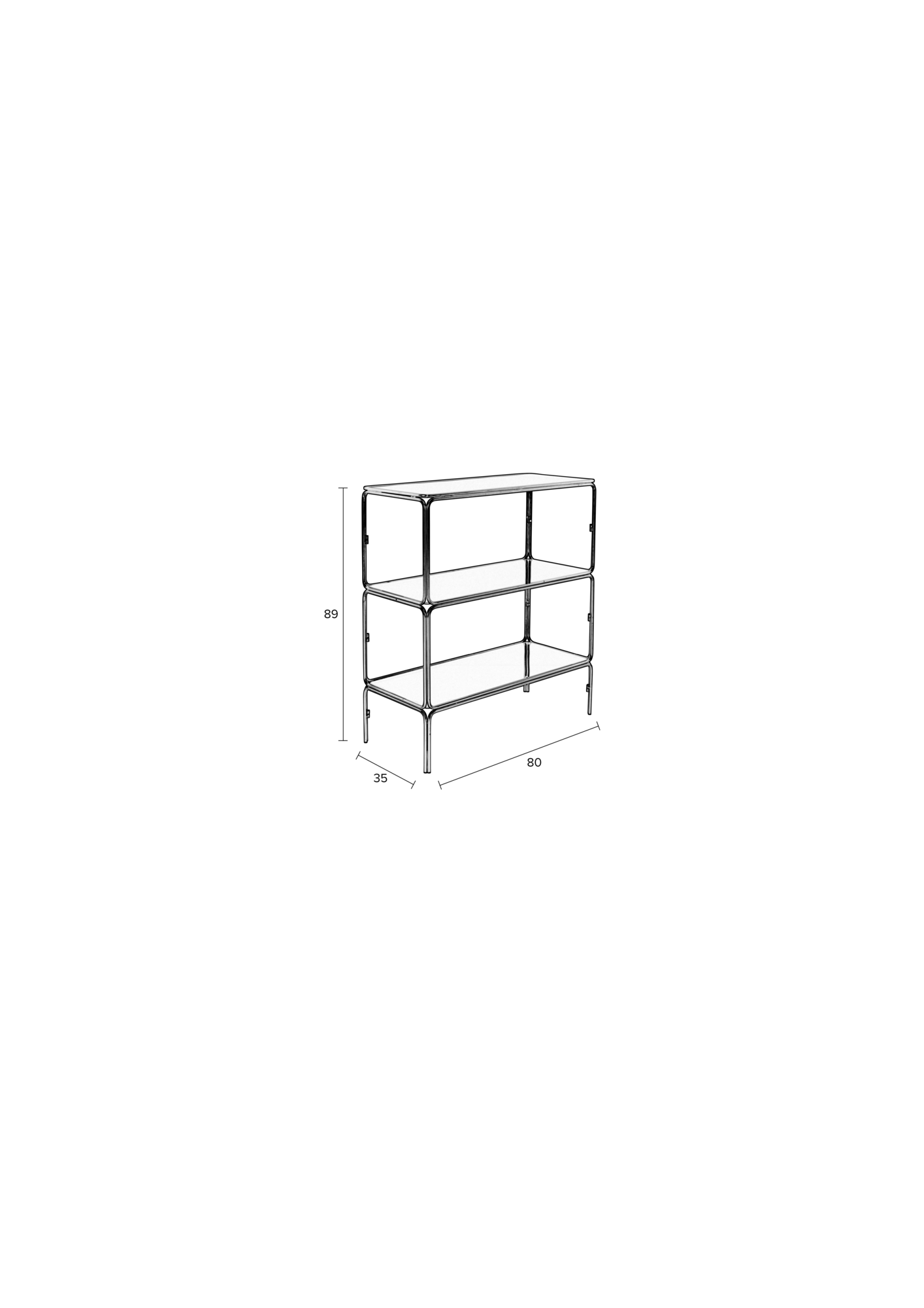 Rein Living kast Liah shelf Rein Living Liah Shelf Zwart