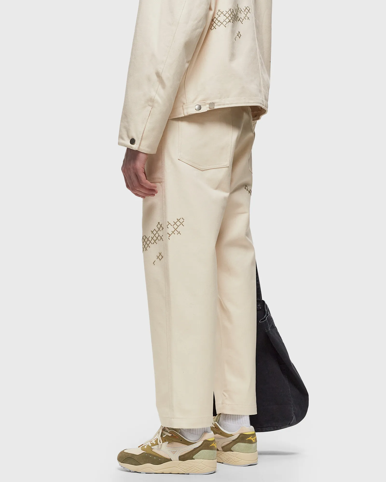 Calça utilitária de lona ADISH Shabaket Seid