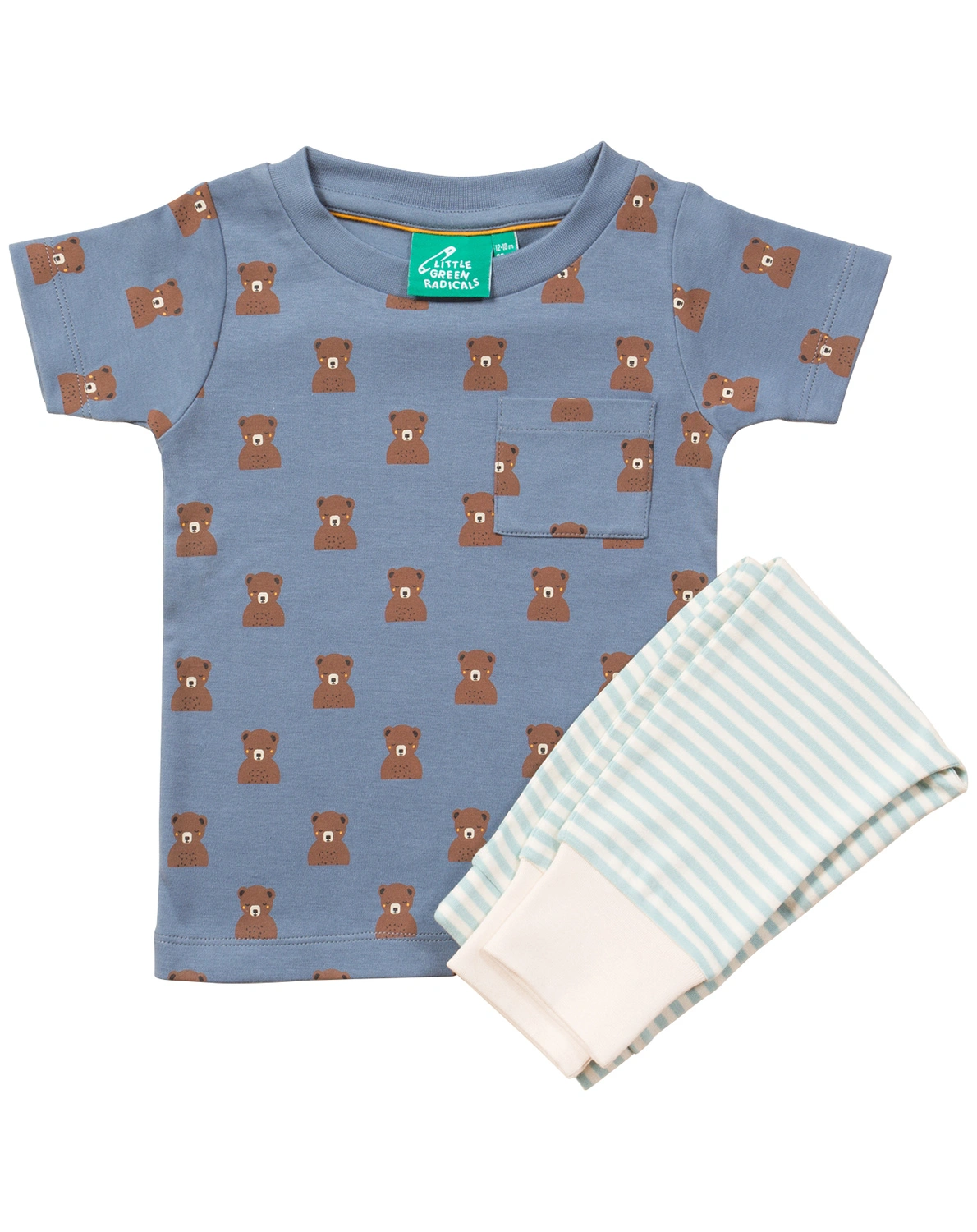 T-Shirt LITTLE BEARS 2-teilig in blau