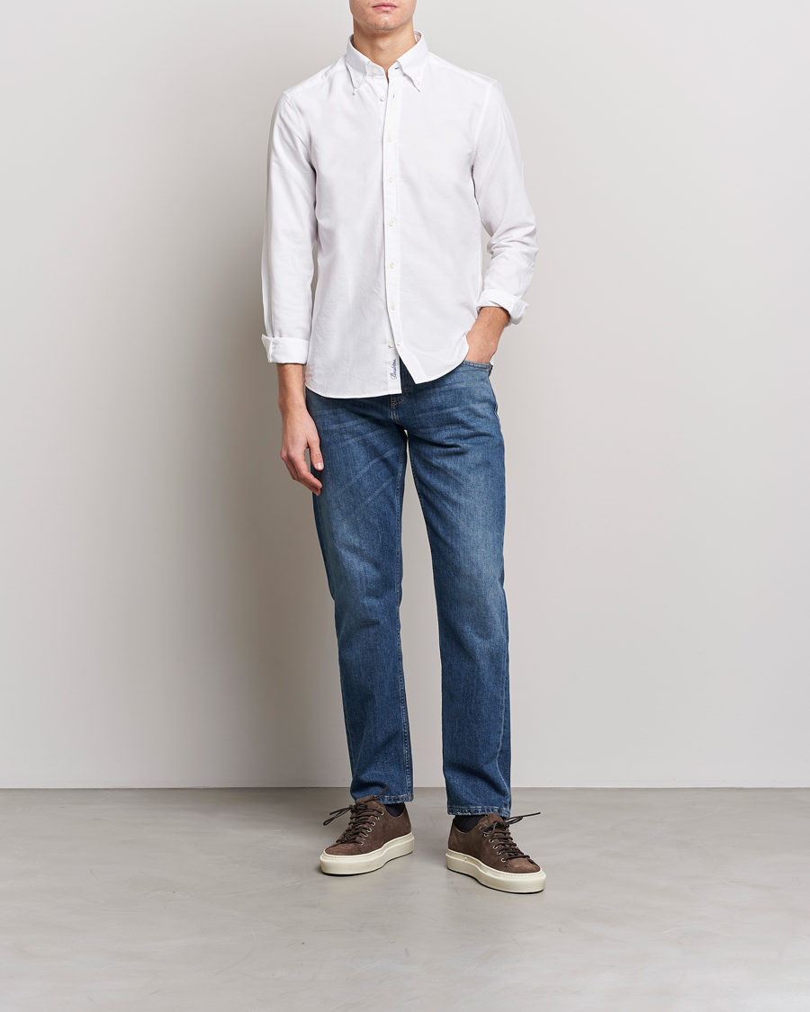 Stenströms Slimline Oxford Shirt White