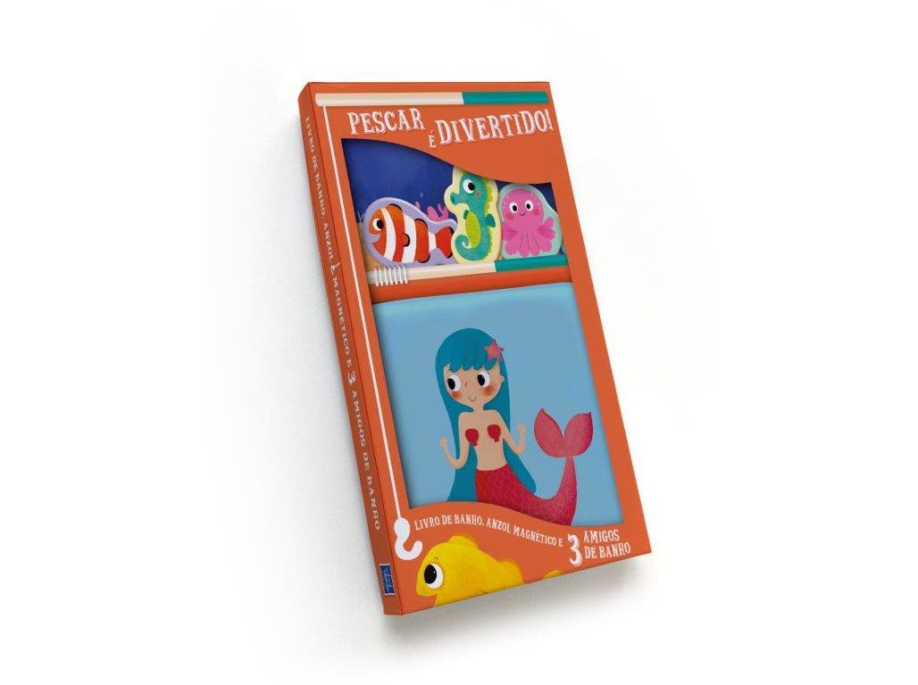 LIVRO PESCAR É DIVERTIDO SEREIA - LARANJA