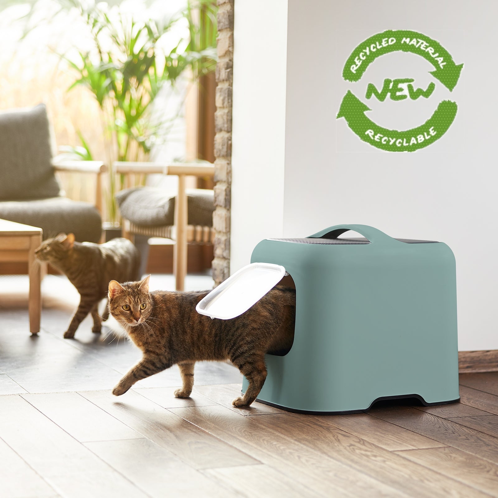 Rotho Kattenbak Biala - groen