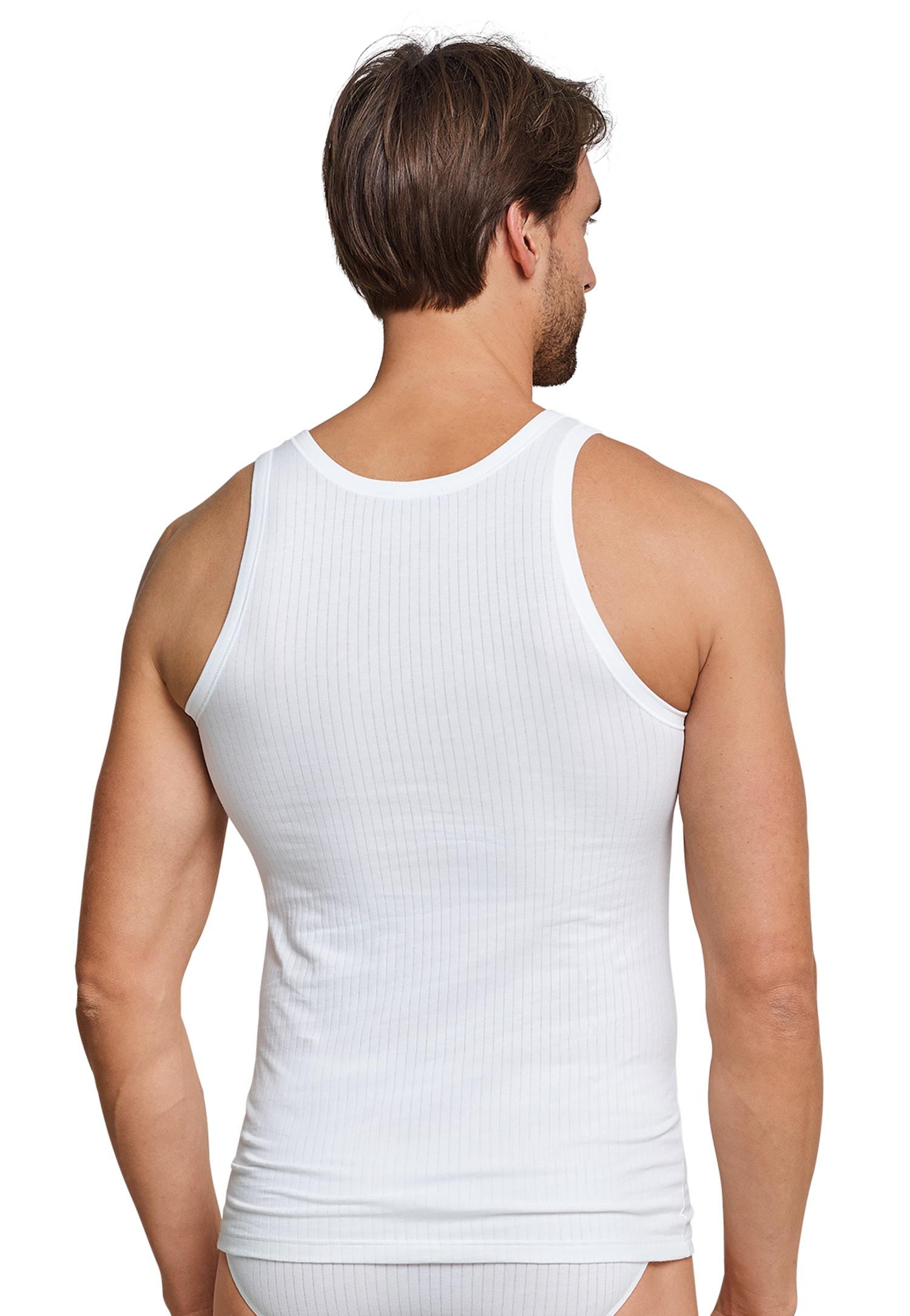 Schiesser Unterhemd »Authentic« 2er-Pack,  mit Nadelzug-Muster