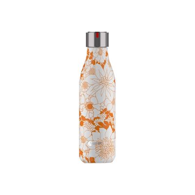 Les Artistes Paris - Gourde Bouteille isotherme 500 ml - Orange flower - acier inoxydable