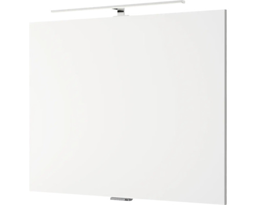 3-delige badkamermeubelset Pelipal serie 4035 BxHxD 90 x 200 x 43,5 cm, frontkleur eiken riviera, met keramische wastafel in wit en keramische wastafelkast, spiegel met LED-verlichting 40350900122470