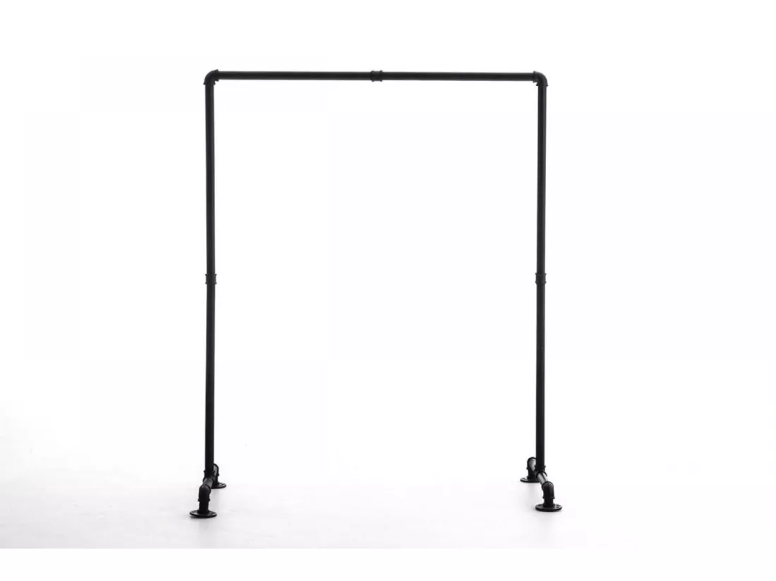 Portant à vêtement - Métal - 150 cm - Noir - Jersey