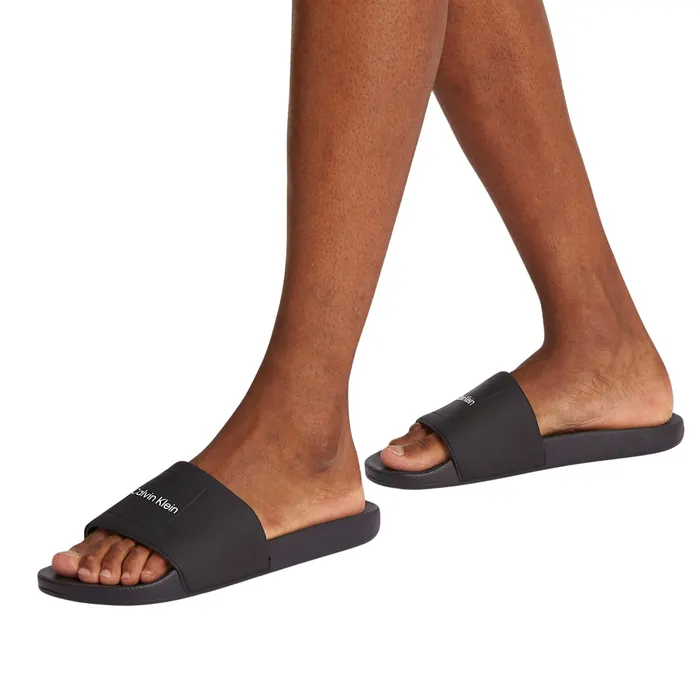 Calvin Klein Square Logo Badslippers Heren