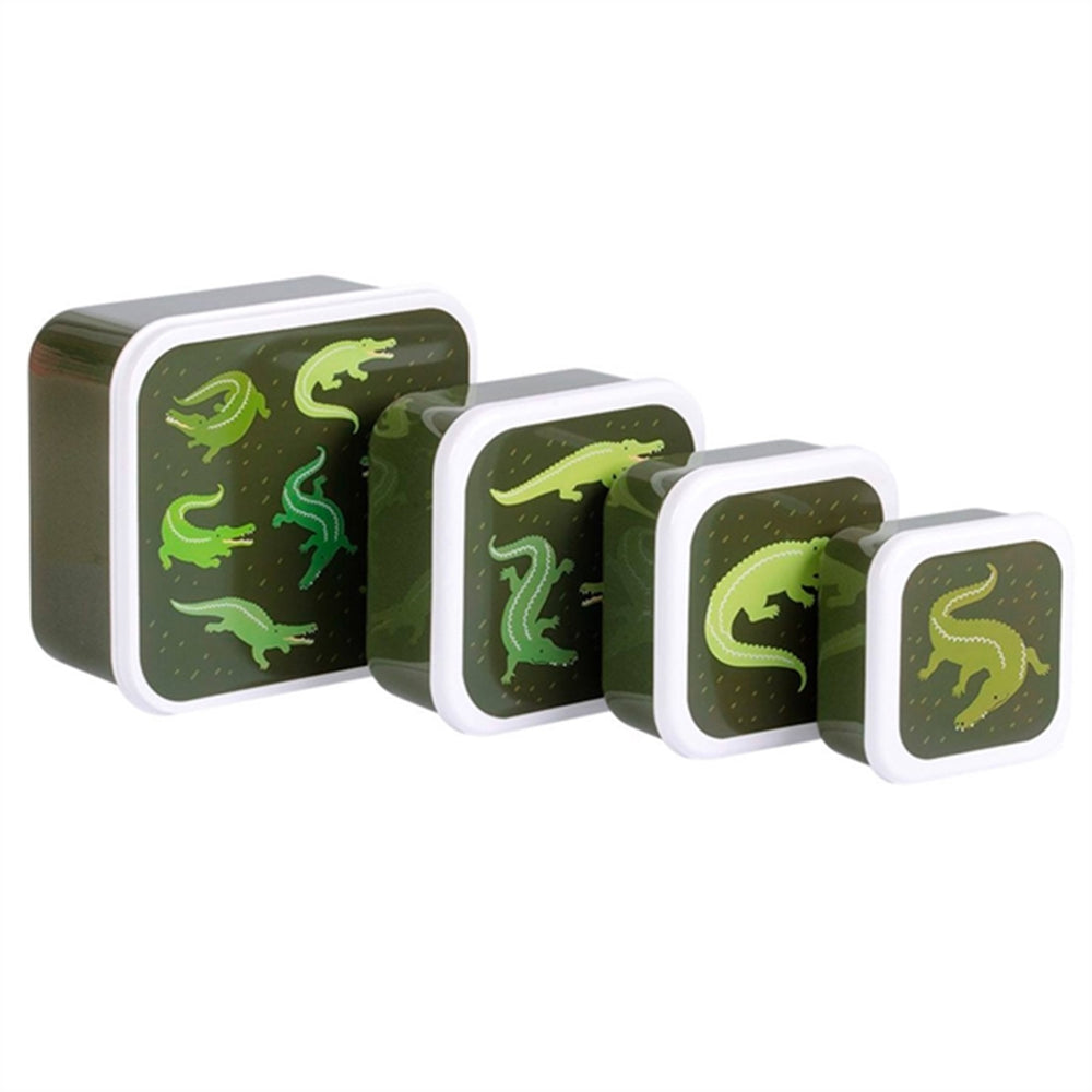 Køb A Little Lovely Company Madkasse og Snackbox Crocodiles