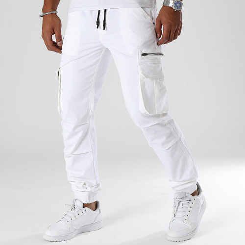 Pantalon Cargo 0387 Blanc