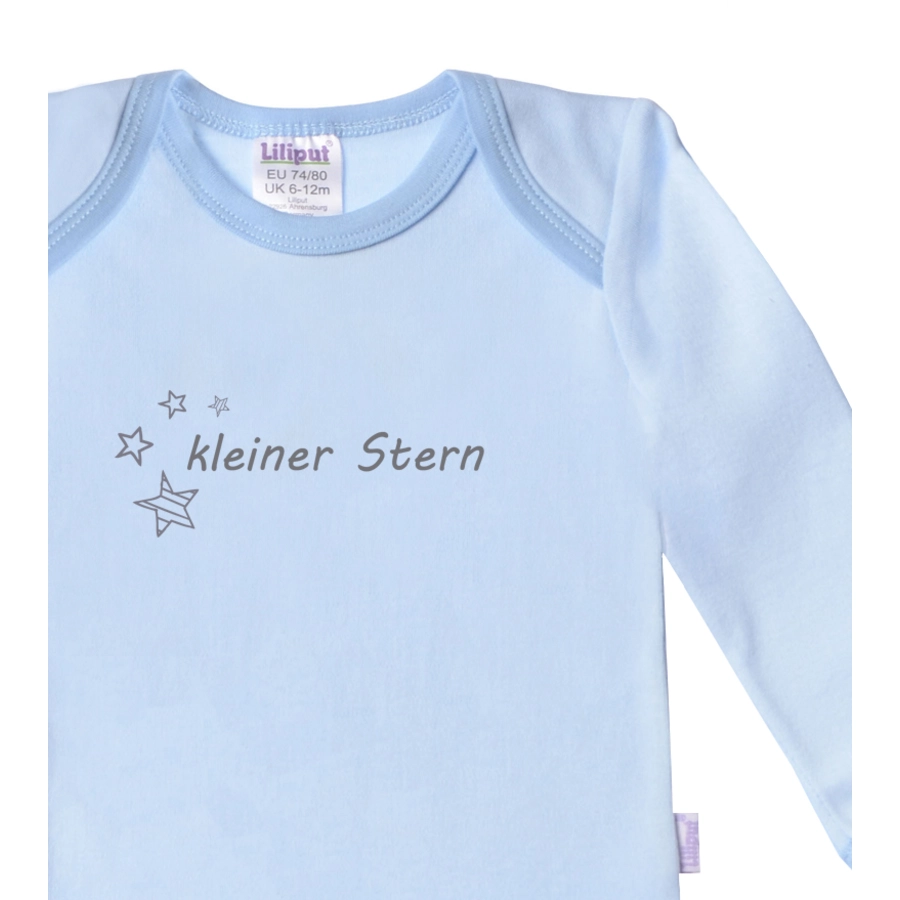 Liliput Amineckbody 2er-Pack blauweiß mit Frontprint weiß, hellblau