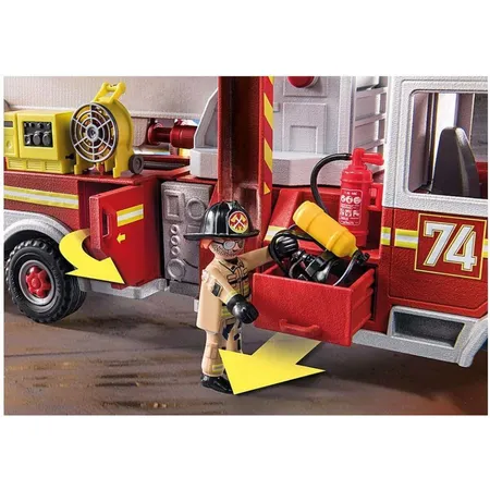 PLAYMOBIL® City Action 70935 Feuerwehr-Fahrzeug: US Tower Ladder