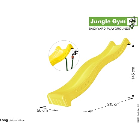 Jungle Gym rutsjebane gul 265 cm