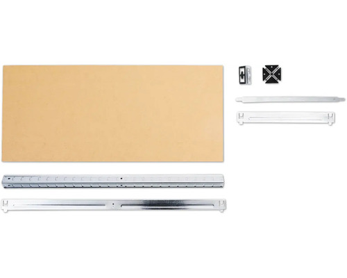 Robuuste stellingkast Atlas, gegalvaniseerd, 176x90x40 cm, 5 houten legborden, draagvermogen 875 kg