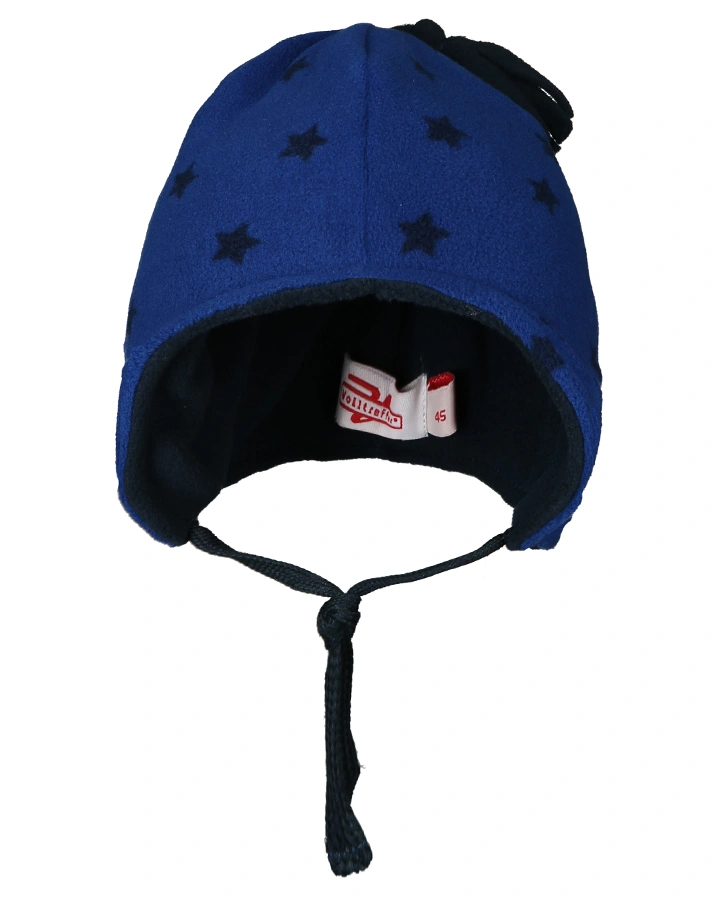 Fleece-Mütze STARS in dunkelblau
