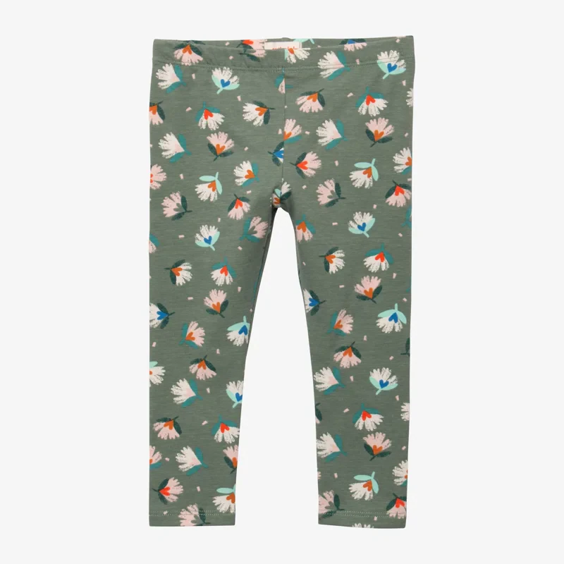 Leggings bébé fille herbier vert Catimini Vert