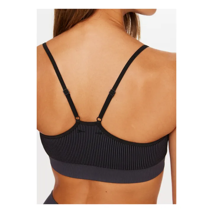 The Upside Brassière Côtelée Seamless Zahra | Noir