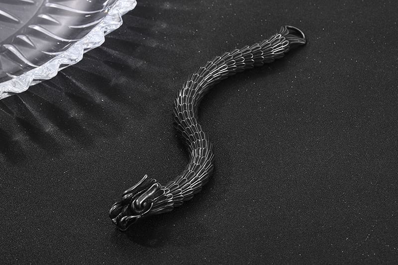 Prushia - Draak roestvrijstalen armband