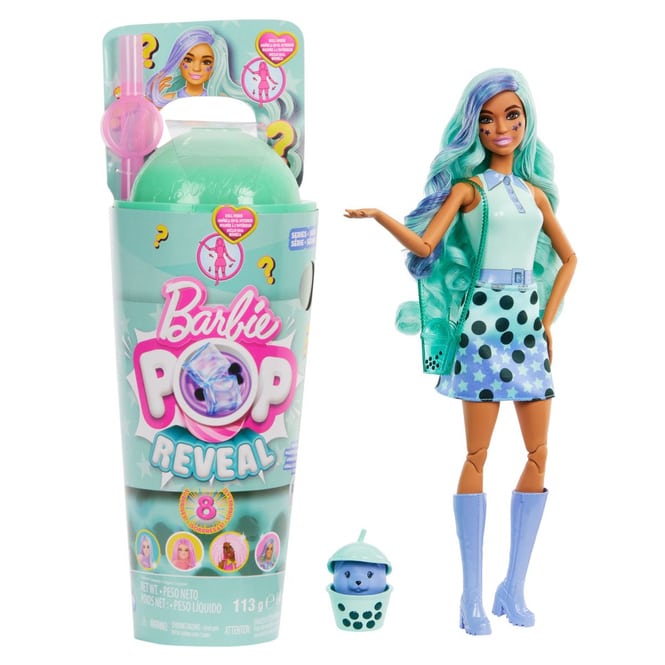 Barbie - Pop! Reveal - Bubble Tea - Green Tea - Puppe
