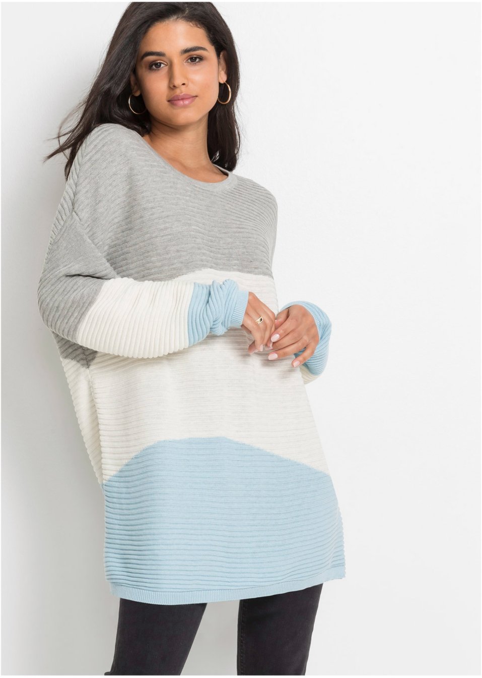 Pull à motif côtelé