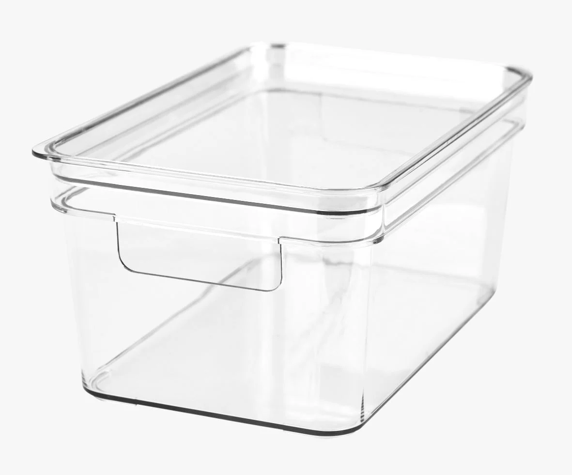 Oppbevaringsboks transparent - 17x26x12 cm