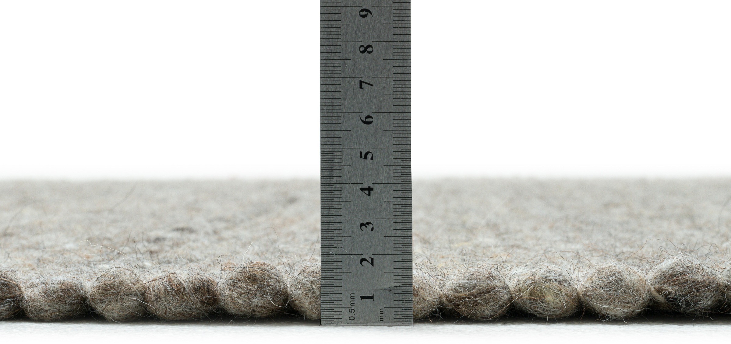 Sansibar Wollteppich »Hörnum« rechteckig 12 mm Höhe Handweb Teppich, meliert, reine gewalkte Wolle, handgewebt