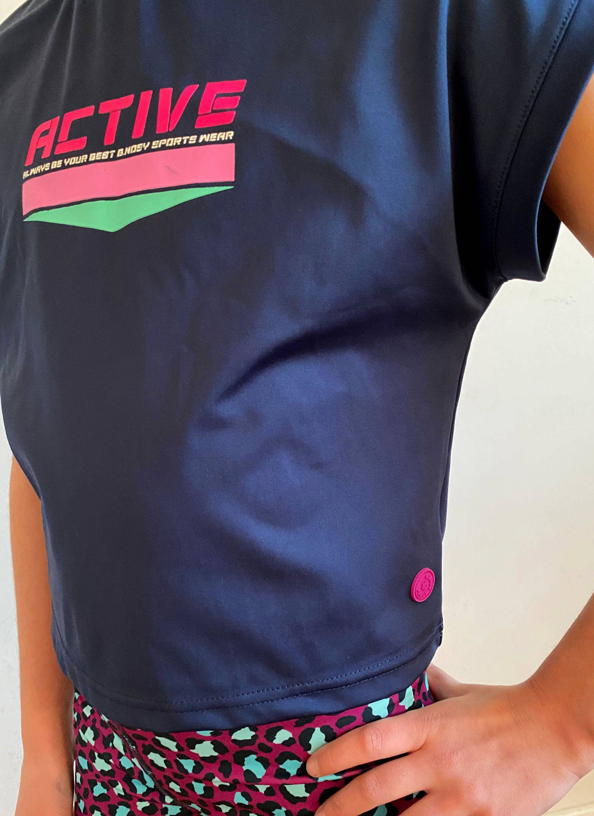 B.Nosy sportshirt donkerblauw