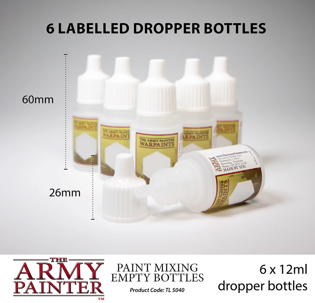 The Army Painter  Paint Mixing Empty Bottles    Kreativität in jeder Flasche