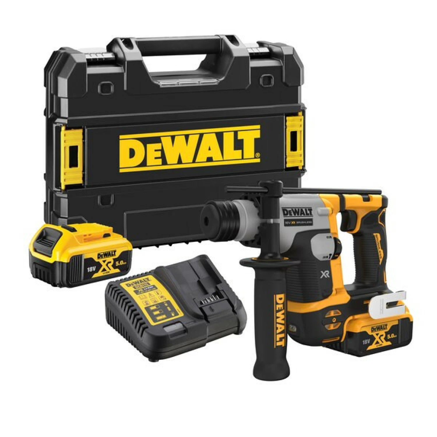 DeWALT DCH172P2-QW 18V Li-ion XR Accu Boorhamer set (2x 5.0Ah) in TSTAK koffer -  SDS-Plus - 1.4 J