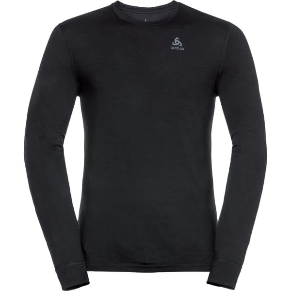 T-shirt thermique ODLO T-SHIRT ML NATURAL 100% MERINO BLACK - BLACK